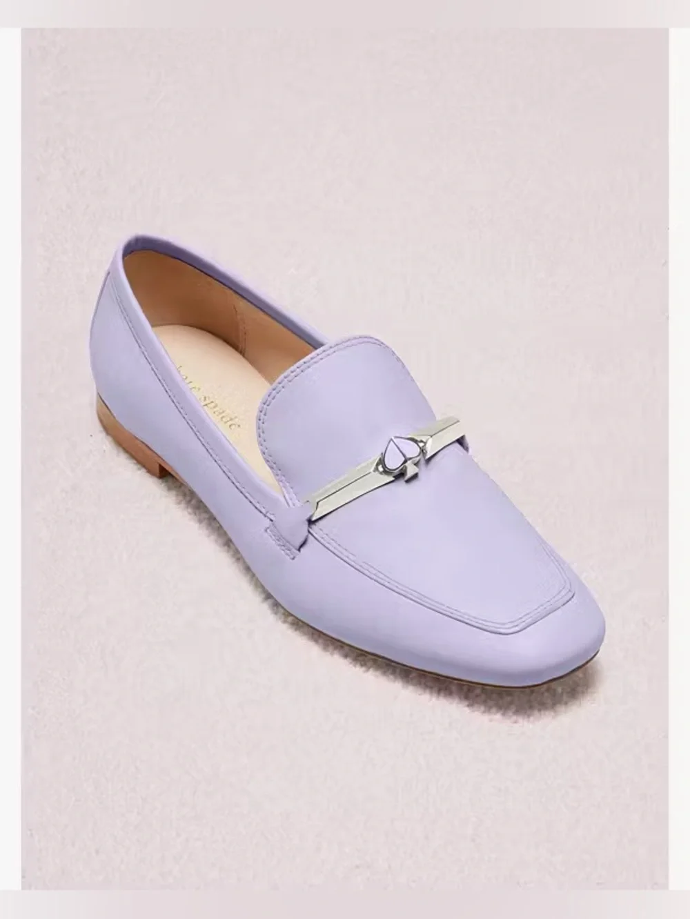 Kate Spade Lana Lavender Leather Loafers Flats Size 7M